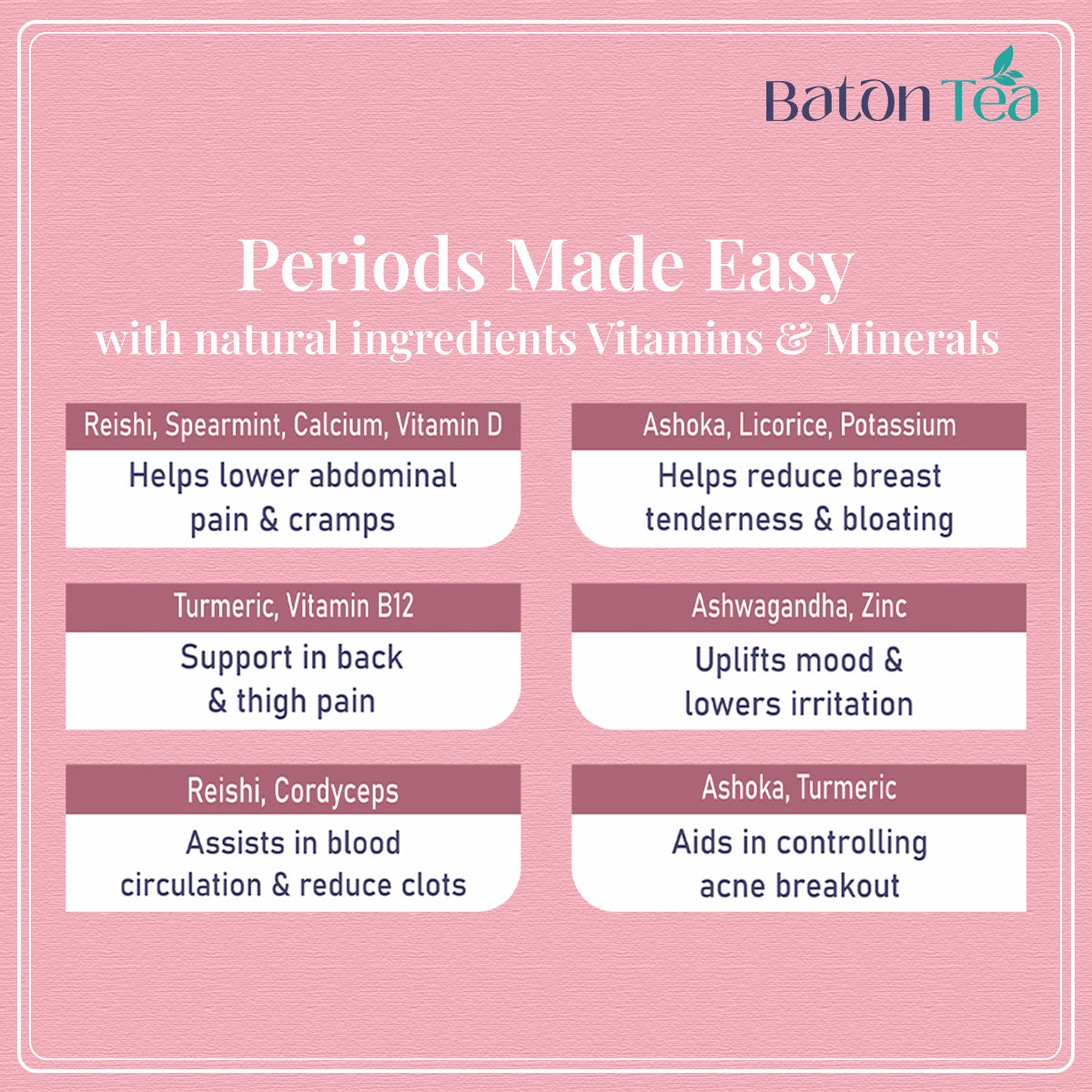 Periods made easy with natural ingredients