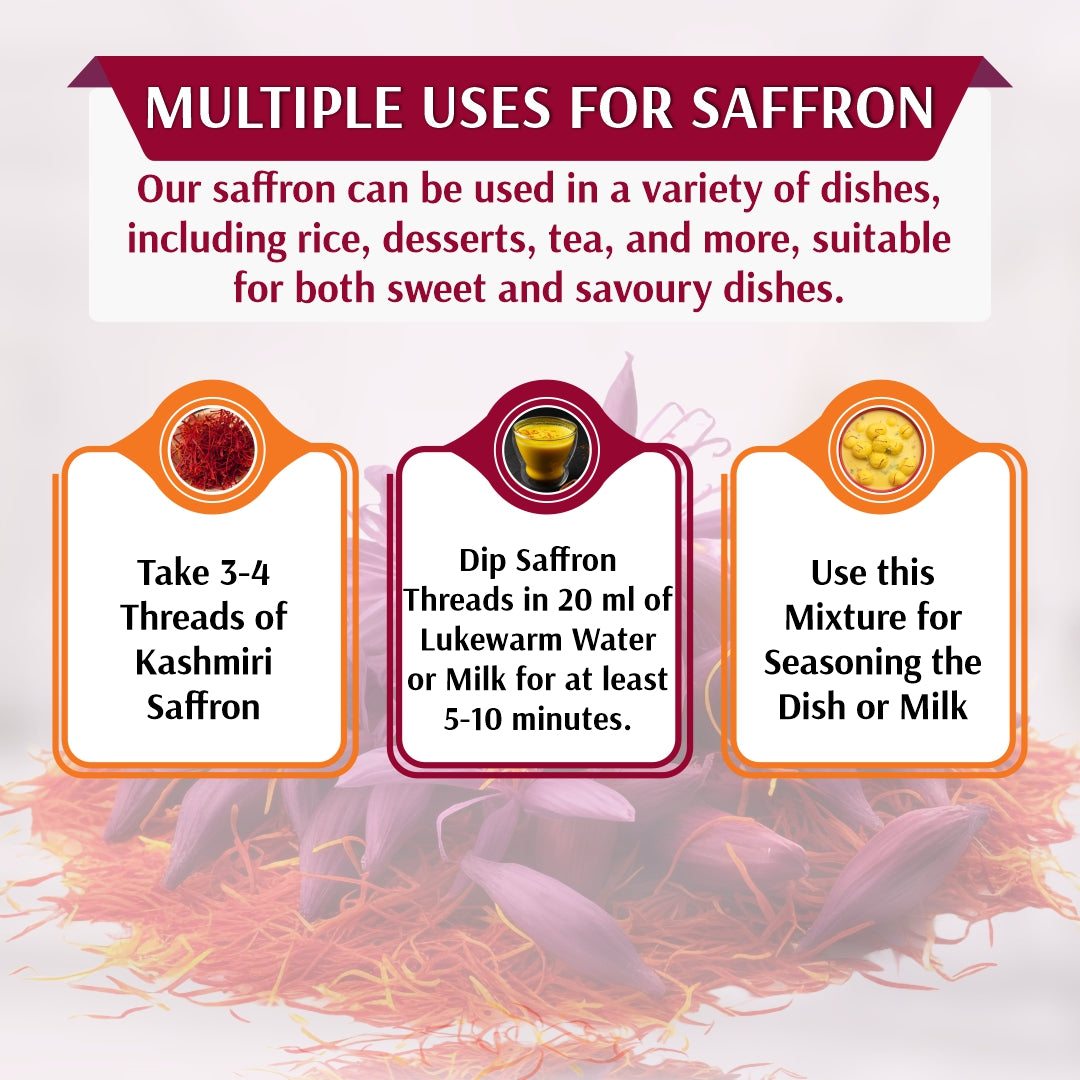 Multiple uses for saffron