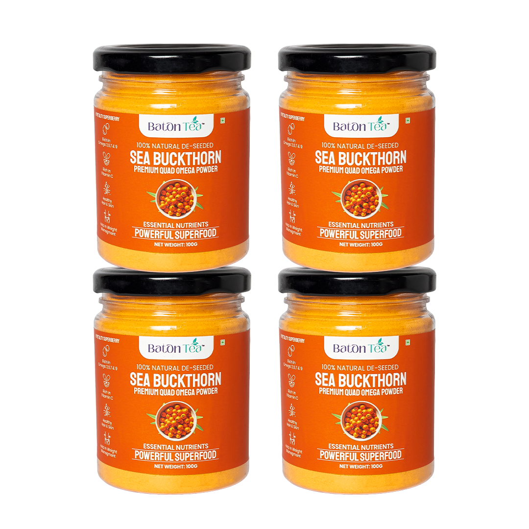 Four jars of Sea Buckthorn powder