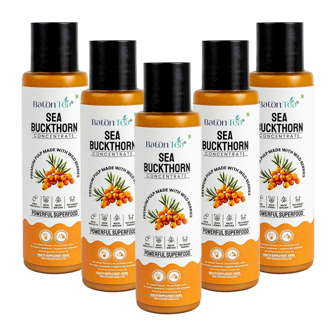Sea Buckthorn Pulp Bottle – 100ml | 100% Pure, Organic & Nutrient-Rich