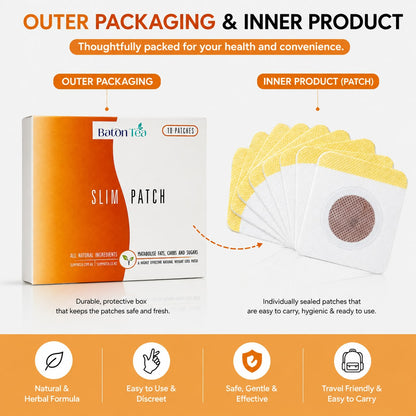Baton Tea Slim Patch – Belly Button Wellness Patch for Weight Management