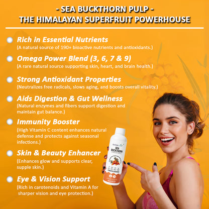 Sea Buckthorn Pulp Plastic Bottle | 100% Pure, Organic & Nutrient-Rich