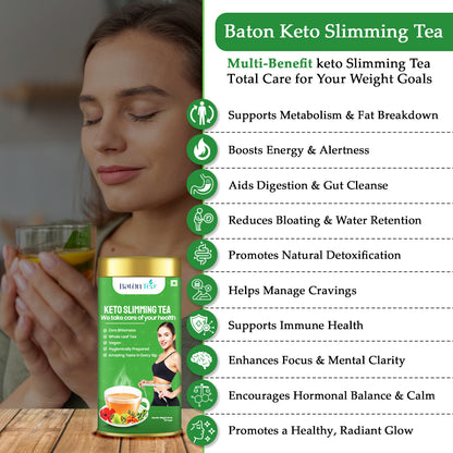 Baton Keto Slimming Tea 100g – Herbal Loose Leaf Tea for Weight Management & Wellness