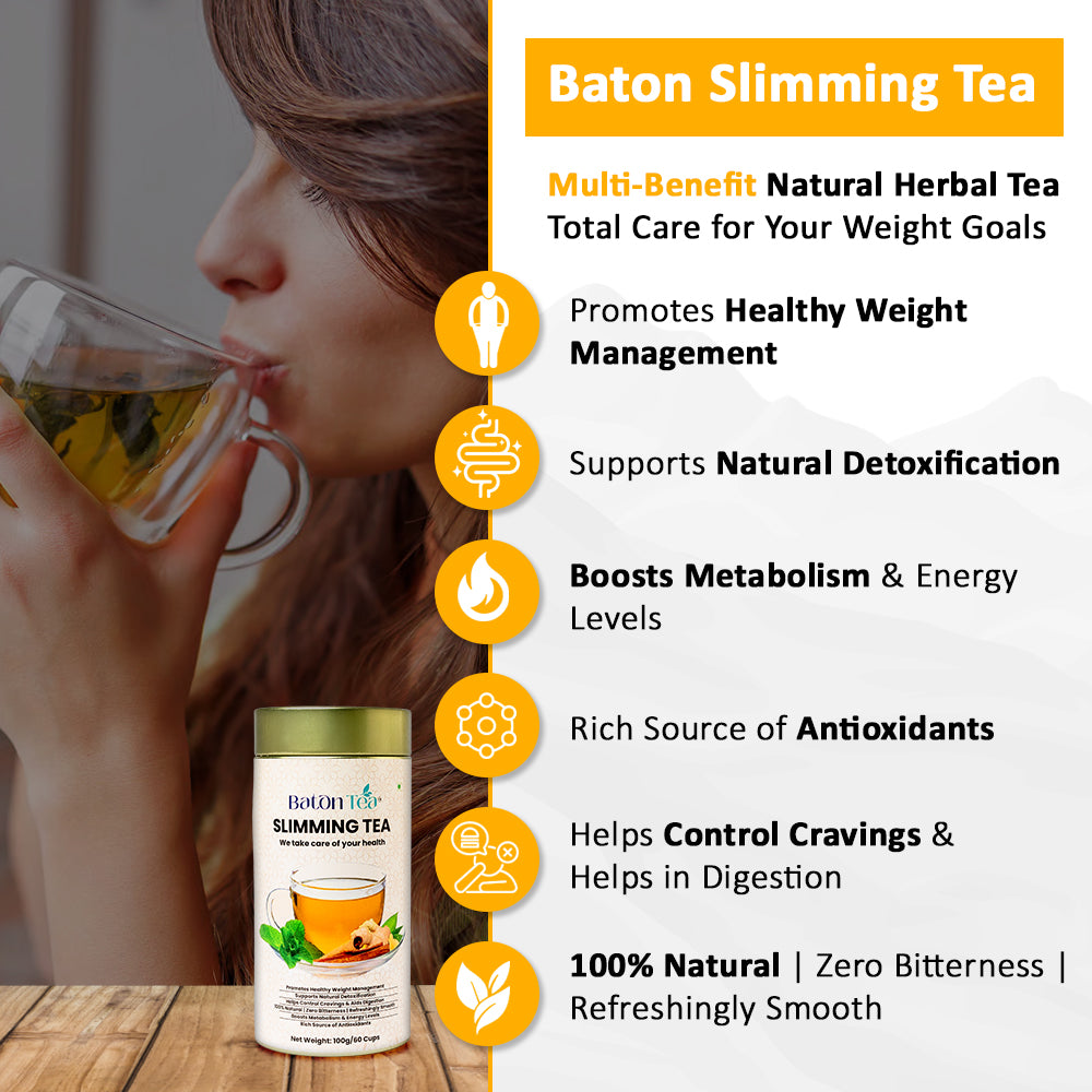 Slimming Tea | Herbal Loose Leaf for Weight Loss Tin Box