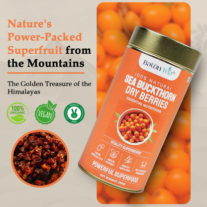 Sea Buckthorn Dry Berries | 100% Pure & Nutrient-Rich