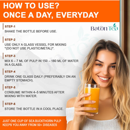 Sea Buckthorn Pulp Plastic Bottle | 100% Pure, Organic & Nutrient-Rich