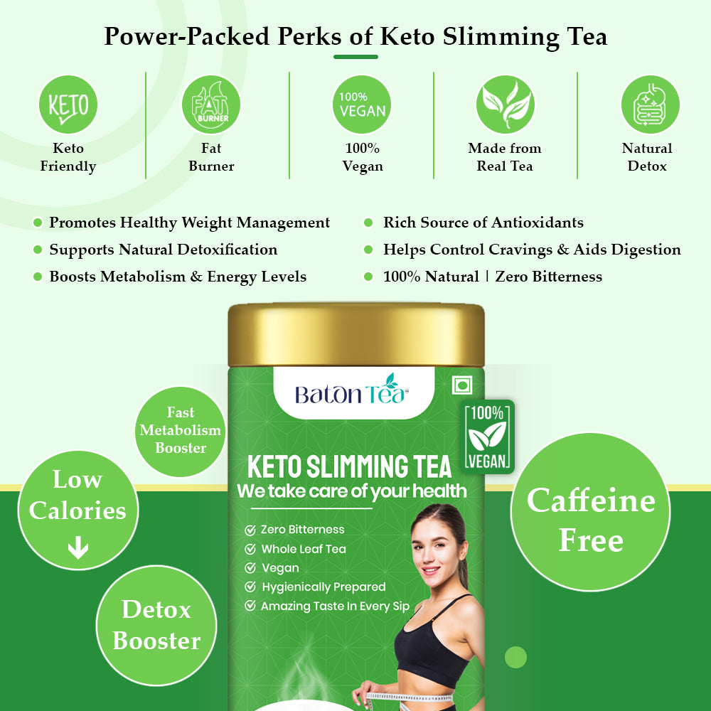 Baton Keto Slimming Tea 100g – Herbal Loose Leaf Tea for Weight Management & Wellness