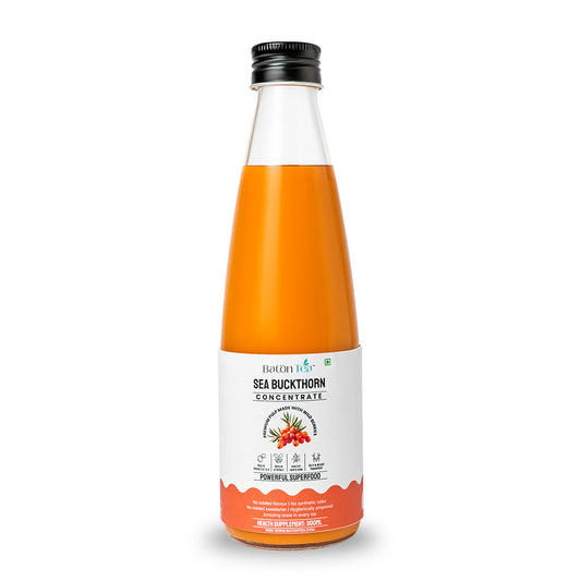 Sea Buckthorn Pulp Glass Bottle – 300ml | 100% Pure, Organic & Nutrient-Rich