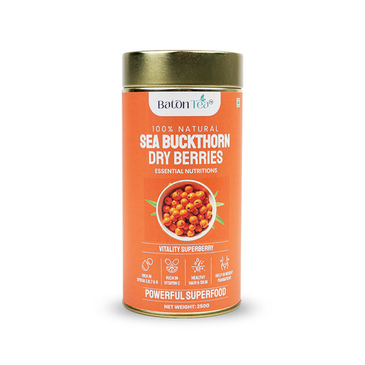 Organic Dried Sea Buckthorn Berries | 100% Pure & Nutrient-Rich