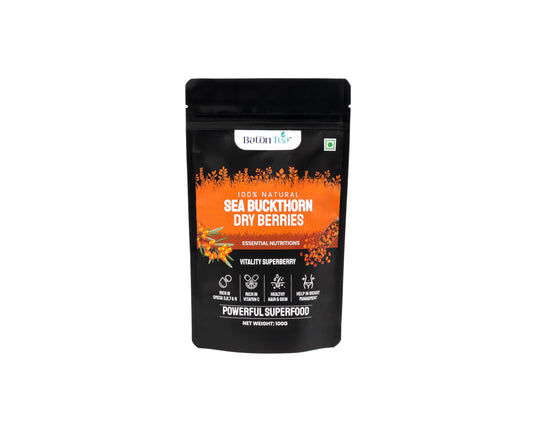 Sea Buckthorn Dry Berries | 100% Pure & Nutrient-Rich | 100GM