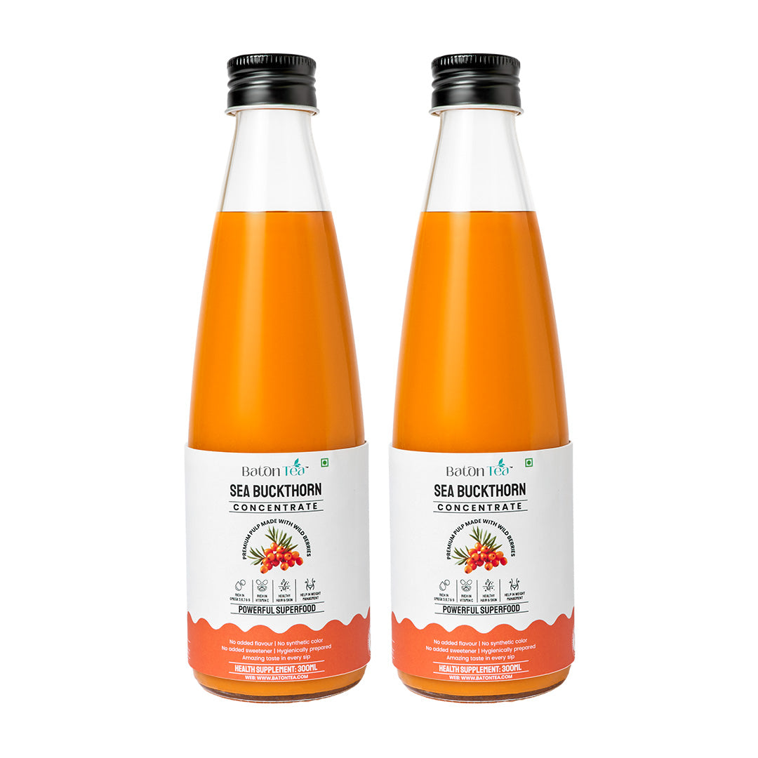 Sea Buckthorn Pulp Glass Bottle – 300ml | 100% Pure, Organic & Nutrient-Rich