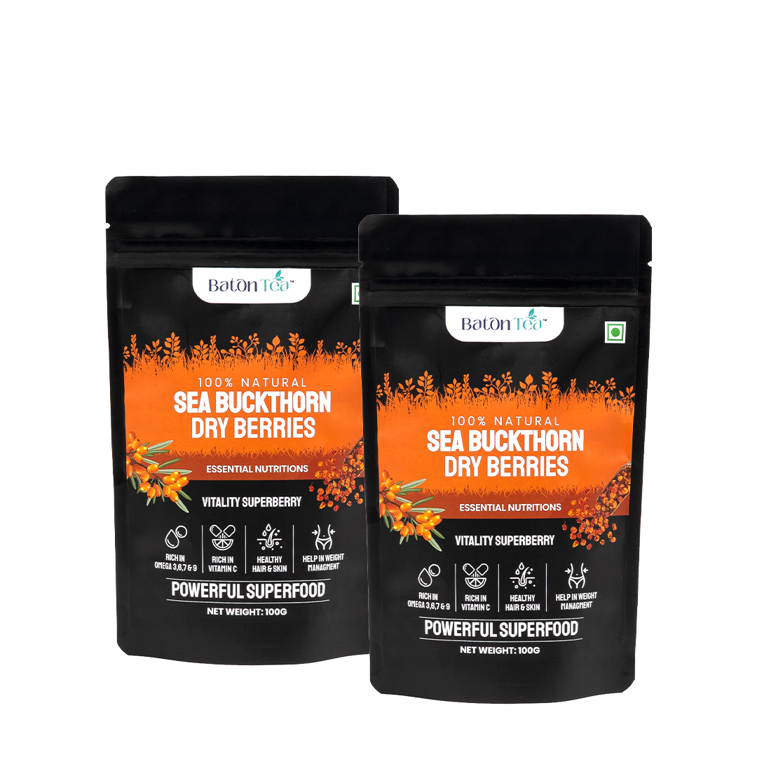 Sea Buckthorn Dry Berries | 100% Pure & Nutrient-Rich | 100GM