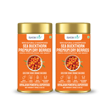 Sea Buckthorn Dry Berries | 100% Pure & Nutrient-Rich | 100GM