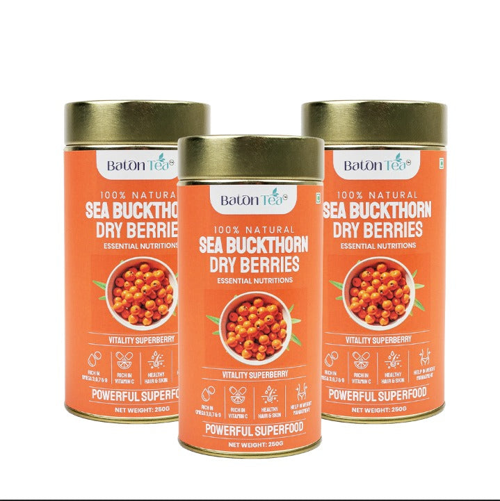 Sea Buckthorn Dry Berries | 100% Pure & Nutrient-Rich
