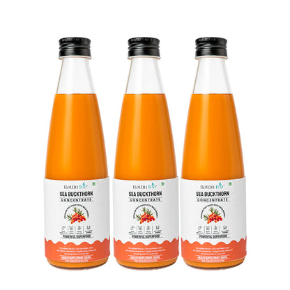 Sea Buckthorn Pulp Glass Bottle – 300ml | 100% Pure, Organic & Nutrient-Rich