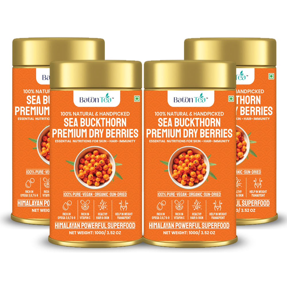Sea Buckthorn Dry Berries | 100% Pure & Nutrient-Rich | 100GM