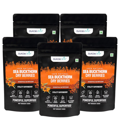 Sea Buckthorn Dry Berries | 100% Pure & Nutrient-Rich | 100GM