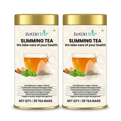 Baton Slimming Tea 30 Tea Bags – Herbal Tea Bags for Weight Management, Natural Detox