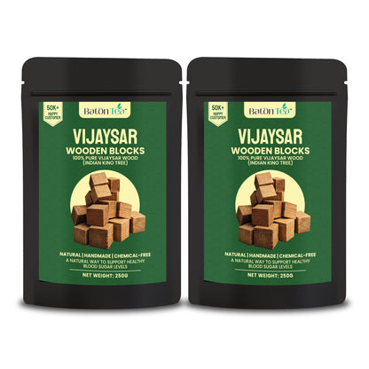 Baton Tea Vijaysar Wooden Blocks – Indian Kino Wood